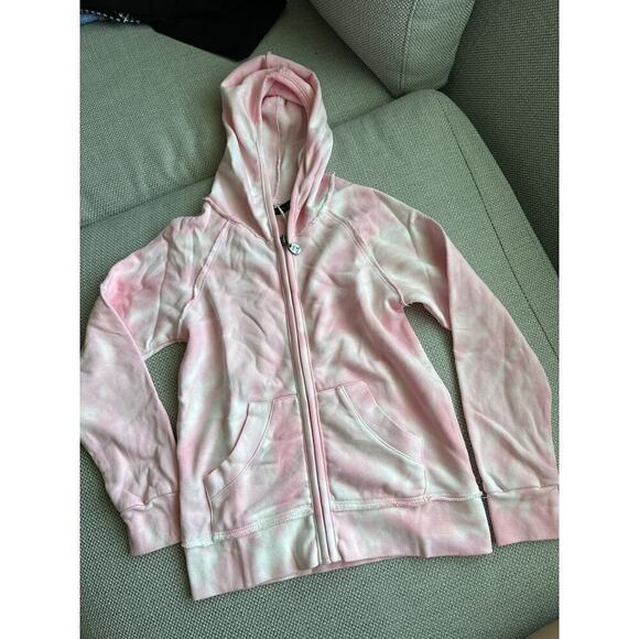 🔴Miki Miette Basics‎ pink full zip hoodie kids size 6 - Picture 1 of 5